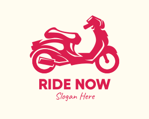 Red Motorbike Ride logo design