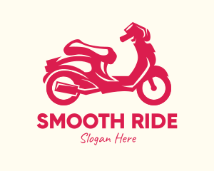 Red Motorbike Ride logo design