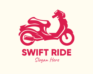 Red Motorbike Ride logo design