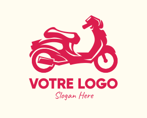 Rider - Red Motorbike Ride logo design