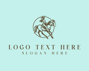 Saloon - Western Cowgirl Rodeo logo design