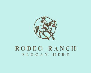 Western Cowgirl Rodeo logo design