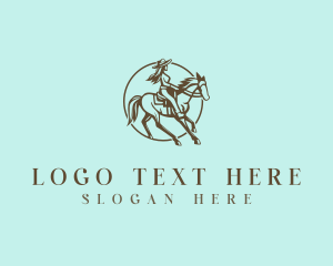 Vintage - Western Cowgirl Rodeo logo design