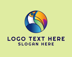 Gradient - Wildlife Toucan Bird logo design