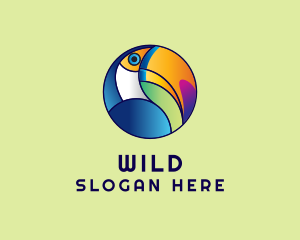 Stroke - Wildlife Toucan Bird logo design