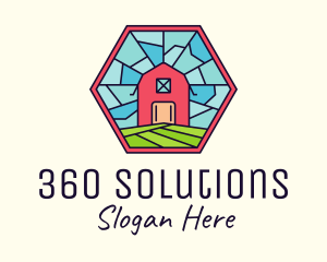 Stained Glass Barn logo design