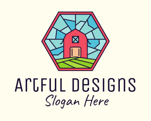 Stained Glass Barn logo design