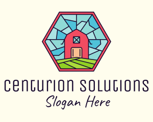 Stained Glass Barn logo design