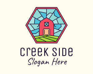 Stained Glass Barn logo design