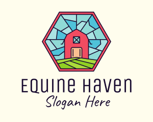 Stable - Stained Glass Barn logo design