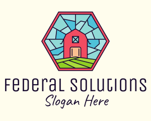 Stained Glass Barn logo design