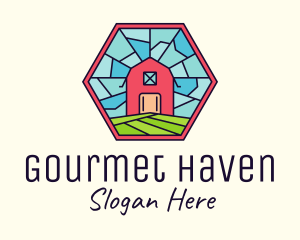 Stained Glass Barn logo design