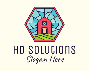 Stained Glass Barn logo design