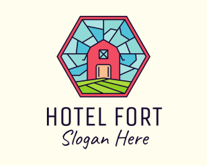 Stained Glass Barn logo design