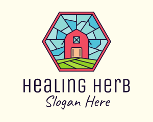 Stained Glass Barn logo design