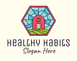 Stained Glass Barn logo design