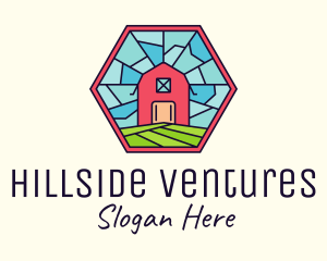 Hillside - Stained Glass Barn logo design