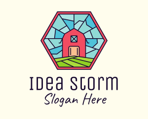 Stained Glass Barn logo design