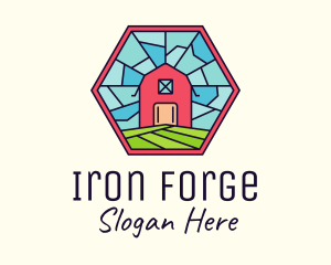 Stained Glass Barn logo design