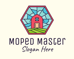 Stained Glass Barn logo design