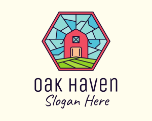 Stained Glass Barn logo design