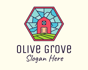 Stained Glass Barn logo design