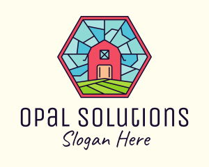 Stained Glass Barn logo design