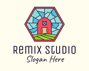 Stained Glass Barn logo design