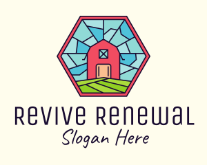 Stained Glass Barn logo design