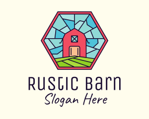 Barn - Stained Glass Barn logo design