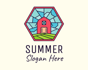 Stained Glass Barn logo design