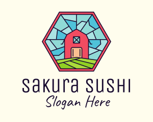 Stained Glass Barn logo design