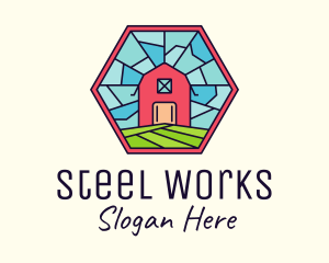 Stained Glass Barn logo design