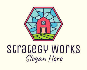 Stained Glass Barn logo design