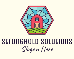 Stained Glass Barn logo design