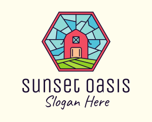 Stained Glass Barn logo design