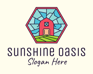 Stained Glass Barn logo design