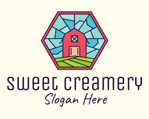 Stained Glass Barn logo design