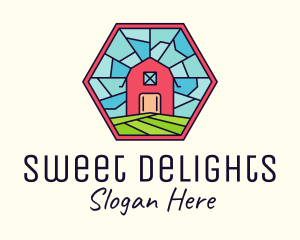 Stained Glass Barn logo design