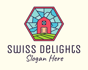 Stained Glass Barn logo design