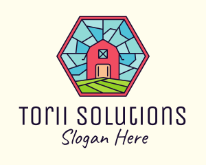 Stained Glass Barn logo design