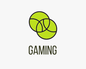 Tennis Ball Sport Logo