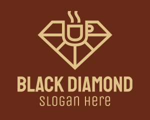 Diamond Coffee Cup  logo design