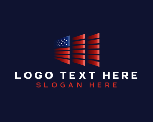 United State - American Flag USA logo design