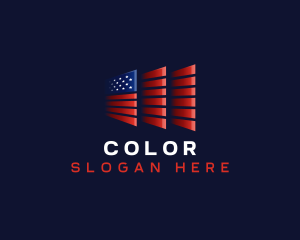 Stripes - American Flag USA logo design