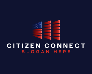 Citizenship - American Flag USA logo design