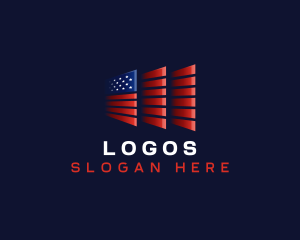 Government - American Flag USA logo design