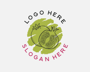 Farmer - Pomegranate Fruit Juice logo design