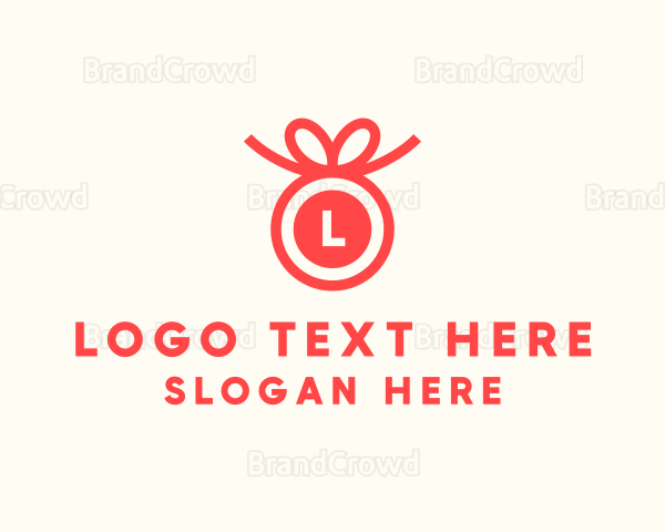 Ribbon Gift Present Logo