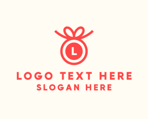 Holiday - Ribbon Gift Present logo design